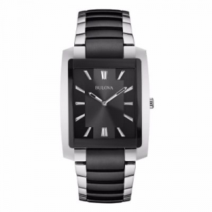 Reloj Bulova Clasico 35mm Negro/Plateado