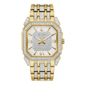 Reloj Bulova Octava Crystal 38mm Dorado