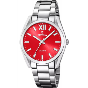 Reloj Festina Boyfriend 37mm Plateado/Rojo