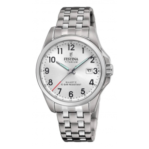 Reloj Festina Calendario Titanium 41mm Plateado
