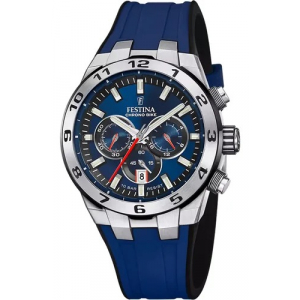 Reloj Festina Chrono Bike 44.5mm Plateado/Azul