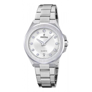 Reloj Festina Mademoiselle Crystal 33mm Plateado