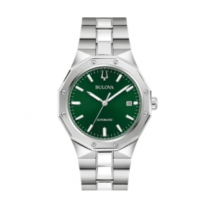 Reloj Bulova Automatico 40mm Prestige Plata/verde Plateado Plateado Verde Musgo