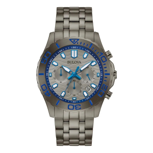 Reloj Bulova Classic Cuarzo 40mm Gris/azul Gris Oscuro Gris Oscuro Gris Oscuro