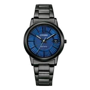 Reloj Citizen Fe6017-85l 32mm Eco-drive Azul/negro Negro Negro Azul Marino