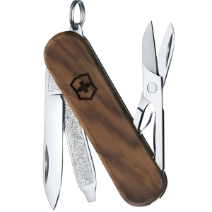 Navaja Classic Sd Wood 58mm Madera Nogal Victorinox Marrón