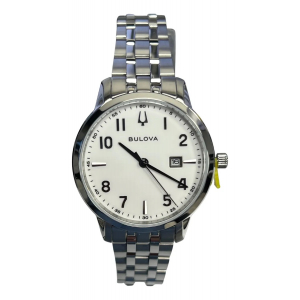 Reloj Bulova Classic Prestige 30mm Cuarzo Plata/blanco Plateado Plateado Blanco