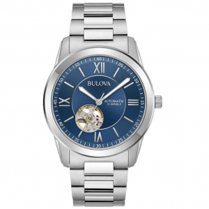 Reloj Bulova Clasico Automatico 42mm Azul/Plateado