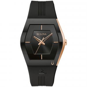 Reloj Bulova Latin Grammy 40mm Negro/Rosado Pareja