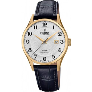 Reloj Festina Correa Clasico 38mm Negro/Dorado/Blanco