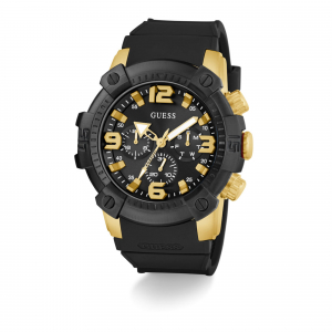 Reloj Guess Linebacker 52mm Negro/Dorado