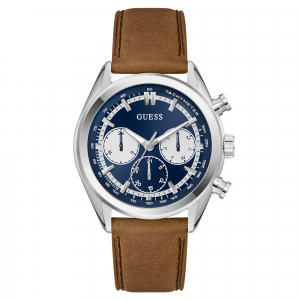 Reloj Guess Dawson 44mm Café/Plateado/Azul