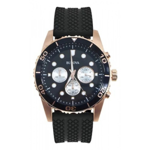 Reloj Bulova Sport 45mm Negro/Rosado