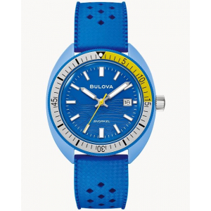 Reloj Bulova Cuarzo 41mm Snorquel-Pez Espiga Azul/Blanco