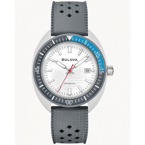Reloj Bulova Cuarzo 41mm Snorquel-Tiburon Blanco Gris/Azul/Blanco
