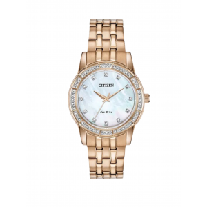 Reloj Citizen EM0773-54D 31mm Silhouette Cristales Dorado