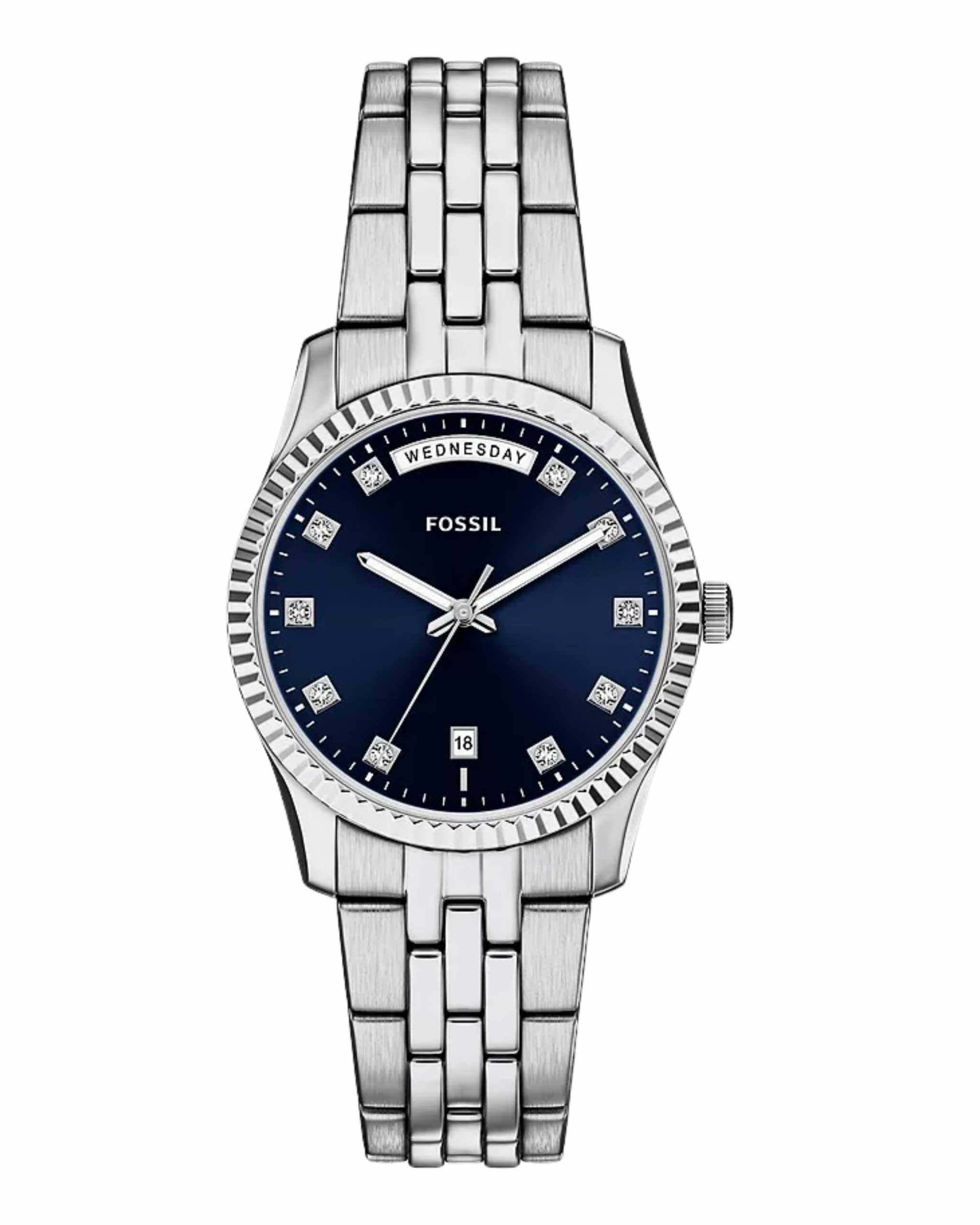 ES5457 RELOJ FOSSIL PLATA AZUL MUJER