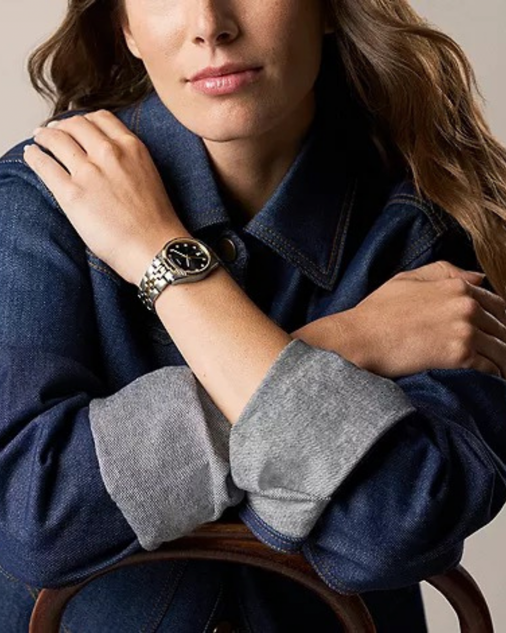 ES5458.1 RELOJ FOSSIL PLATA DORADO NEGRO MUJER