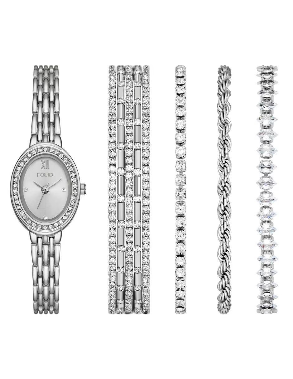 FMDFL2079 RELOJ FOLOIO DAMA PLATEADO MONTERREY .3