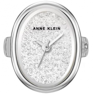 Anillo Anne Klein Reloj Cuarzo 21mm Plateado
