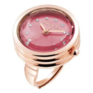 Anillo Anne Klein Reloj Cuarzo 21mm Oro Rosa/Rosado