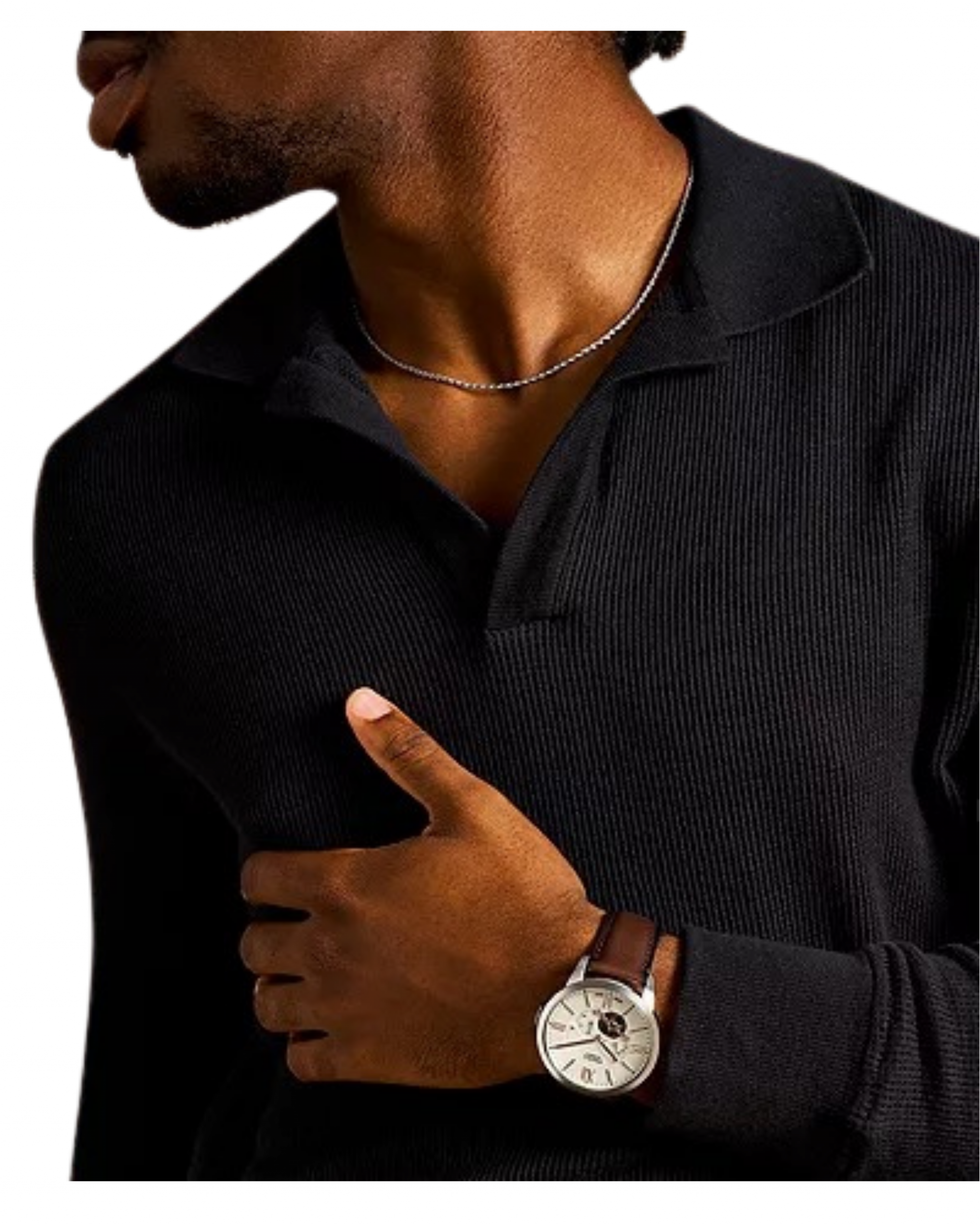 ME3266. RELOJ FOSSIL CAFE PLATA HOMBRE