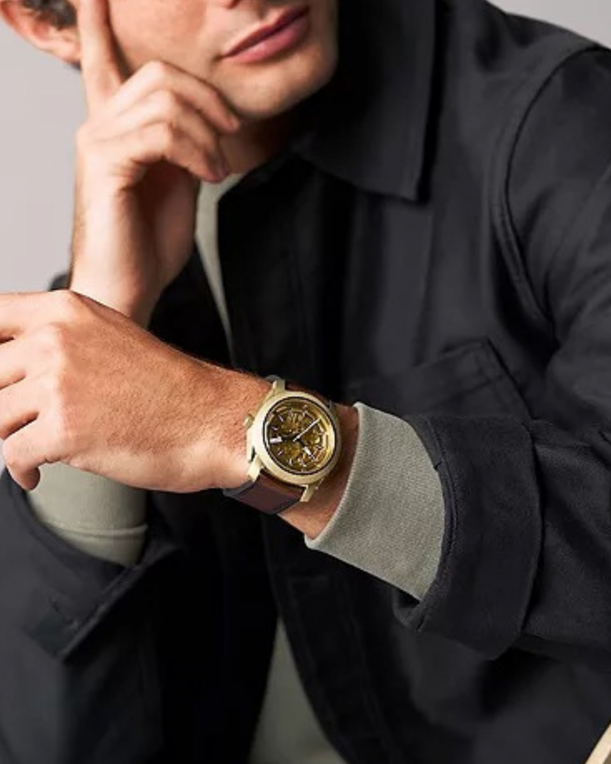 ME3278 RELOJ FOSSIL CAFE DORADO HOMBRE