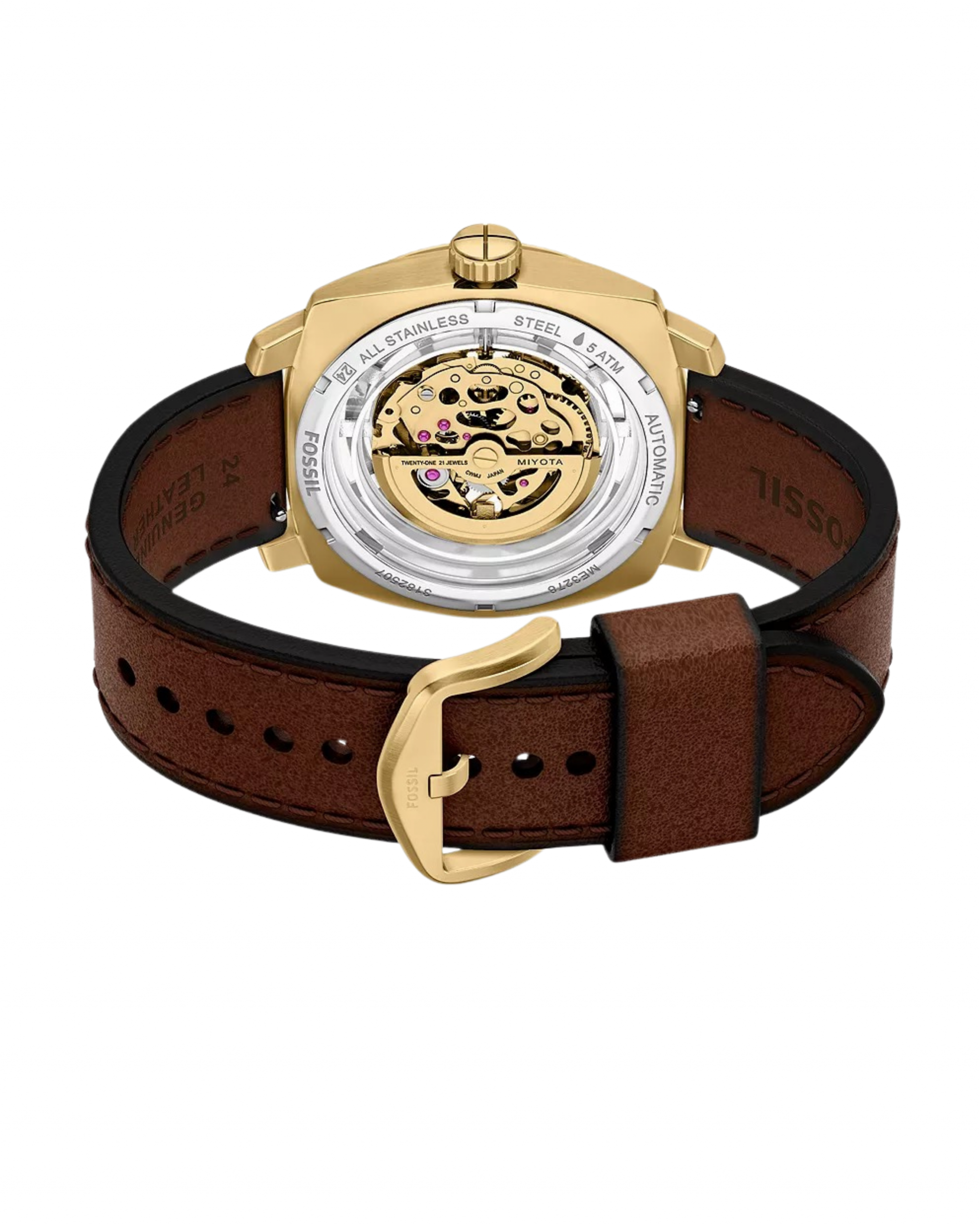 ME3278.6 RELOJ FOSSIL CAFE DORADO HOMBRE