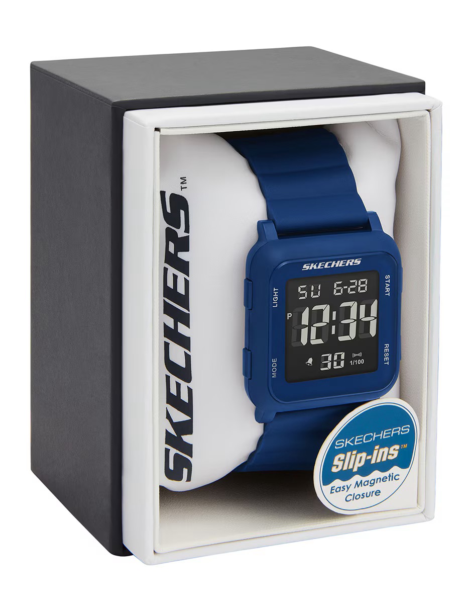 SR1195 RELOJ SKECHERS CABALLERO AZUL NEGRO .3