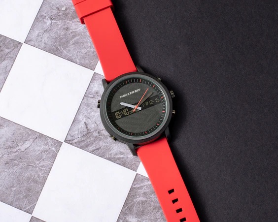 SR5073 RELOJ SKECHERS CABALLERO NEGRO ROJO .6