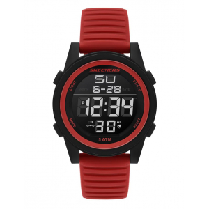Reloj Skechers Cuarzo Masongate Silicona 45mm Rojo/Negro