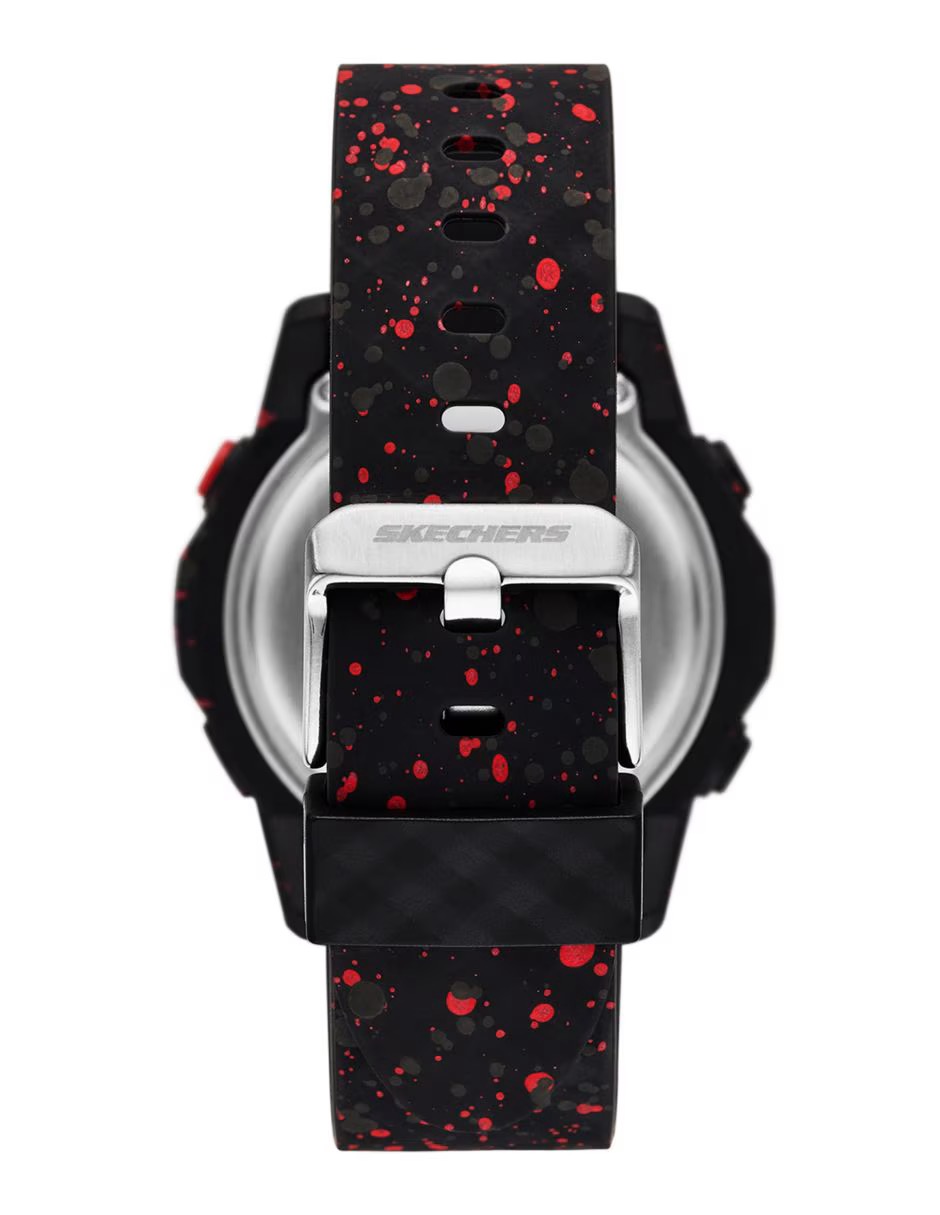 SR5244 RELOJ SKECHER CABALLERO NEGRO ROJO .3