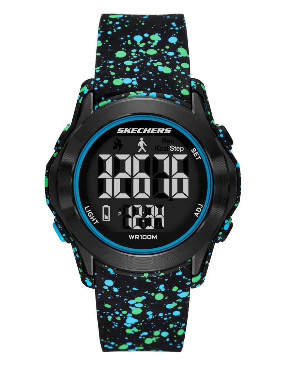SR5245 RELOJ SKECHERS CABALLERO AZUL VERDE CELESTE .1