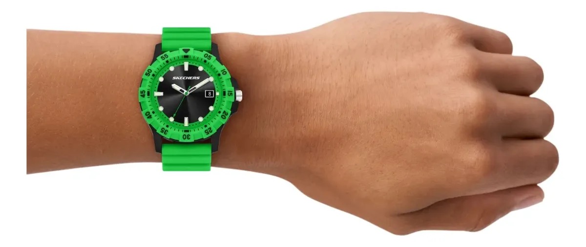 SR5289 RELOJ SKECHERS CABALLERO VERDE NEGRO .5