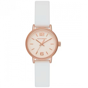 Reloj Skechers Cuarzo Silicona 30mm Blanco/Dorado