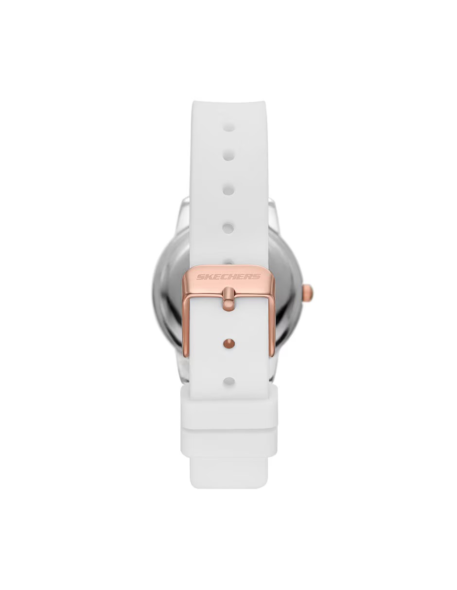SR6235 RELOJ SKECHERS DAMA BLANCO DORADO .1