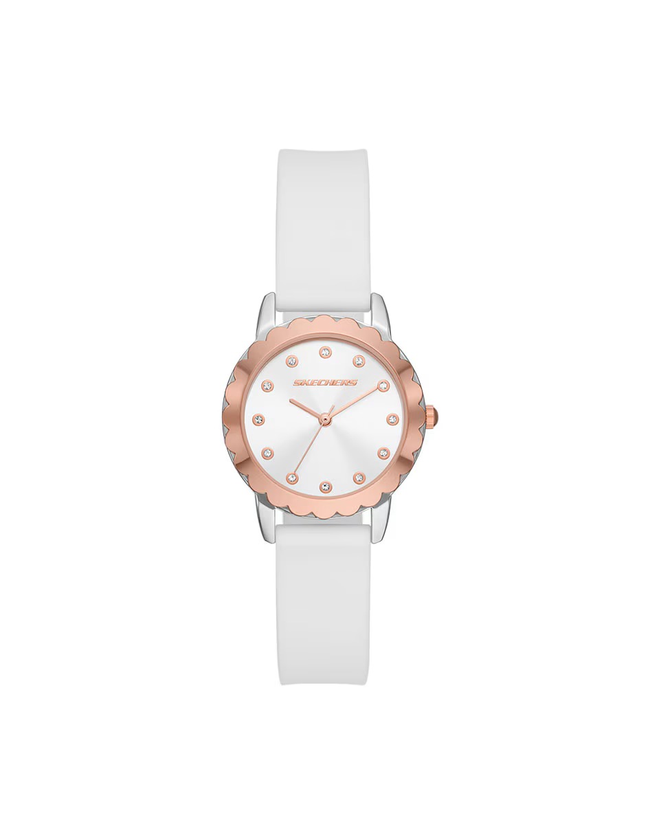 SR6235 RELOJ SKECHERS DAMA BLANCO DORADO .4