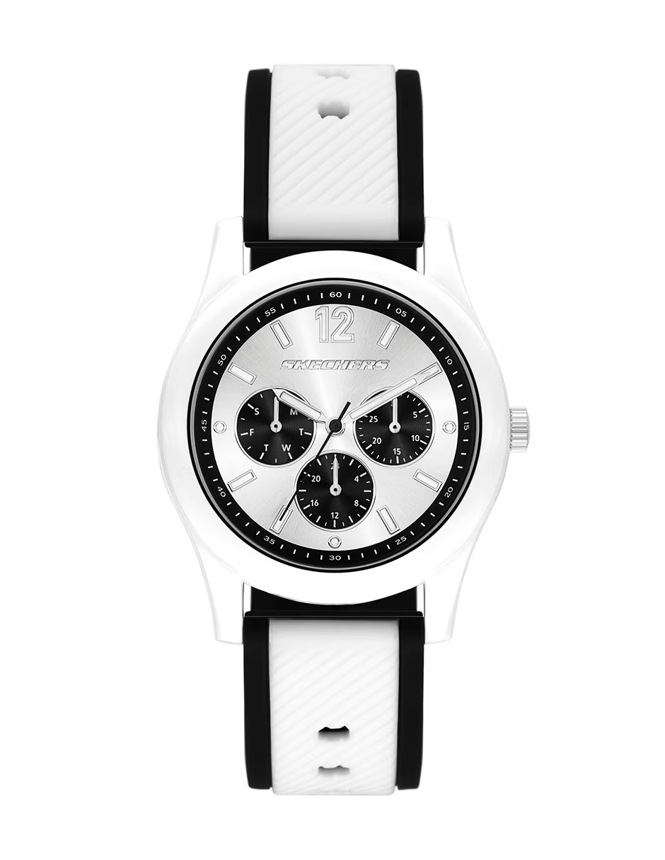 SR6384 RELOJ SKECHERS DAMA NEGRO BLANCO.2