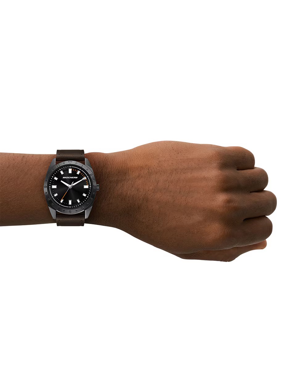 SR9140 RELOJ SKECHERS CABALLERO NEGRO CAFE .4