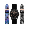 SR9150 RELOJ SKECHERS DAMA NEGRO DORADO .1
