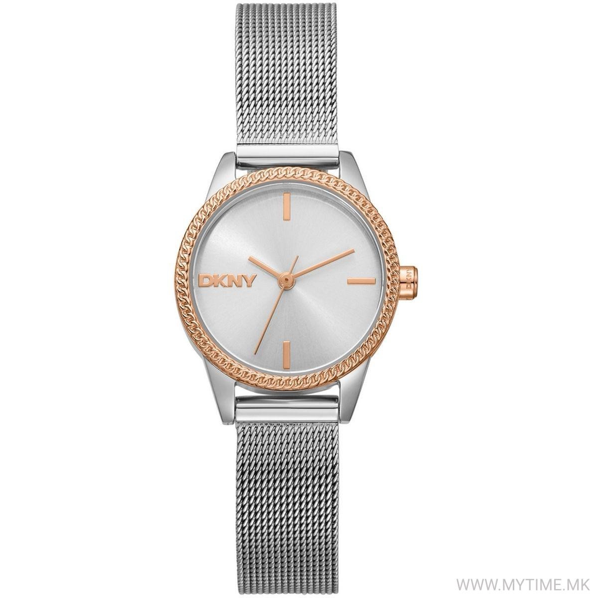 WDWA.DK1L113M0105 TRLOJ DKNY DAMA PLATEADO ORO ROSA .1