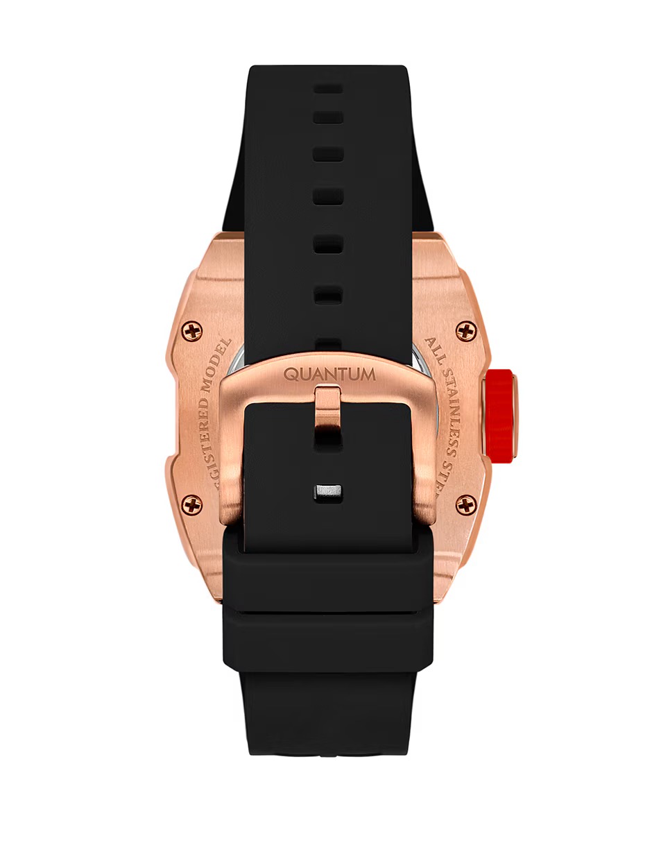 WQMH.QMG1098.451 RELOJ QUANTUM CABALLERO DORADO NEGRO .1
