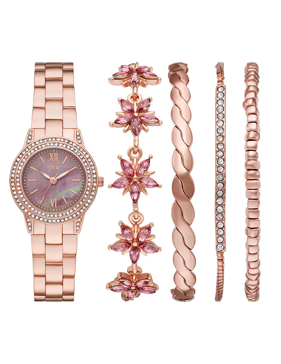 FMDFL2096 RELOJ FOLIO DAMA ORO ROSA MONTERREY ANYV COLLECTIONS .2