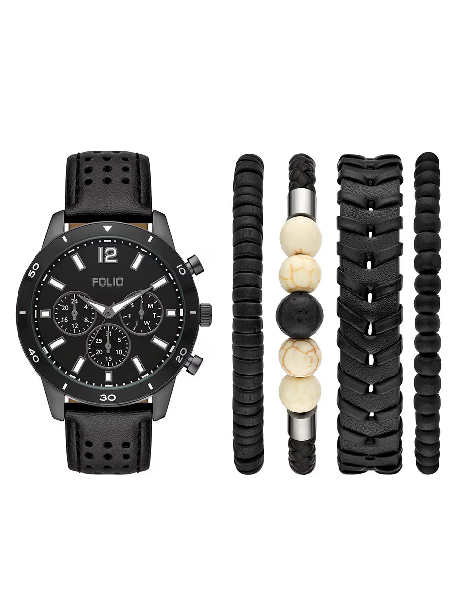 FMDFL6090 RELOJ FOLIO CABALLERO NEGRO MONTERREY ANYYV COLLECTIONS .1