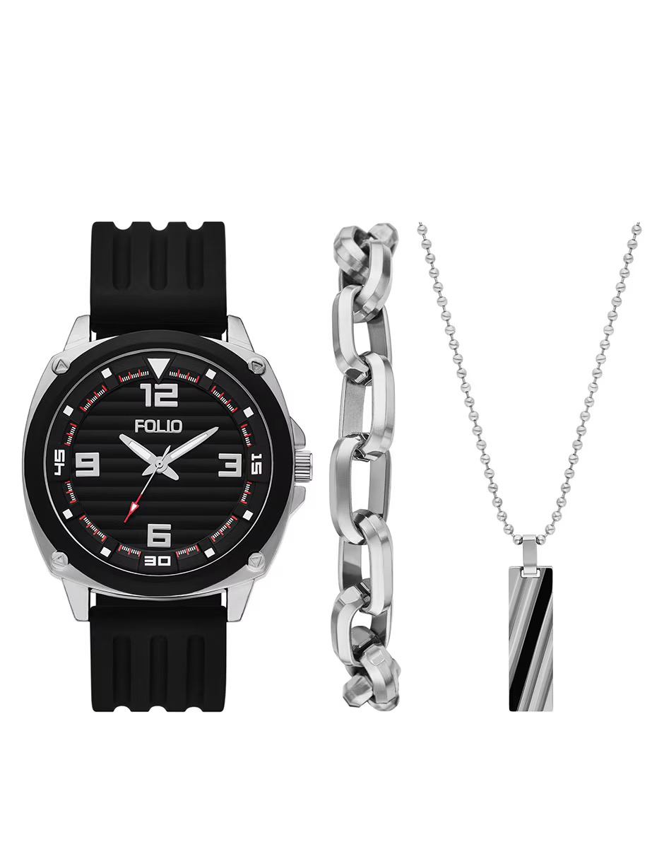 FMDFL6095 RELOJ FOLIO CABALLERO NEGRO MONTERREY ANYV COLLECTIONS .1