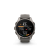 Fenix9_43mm_Titanium_PebbleGray_Front_stamina_run_in_activity_es-ES